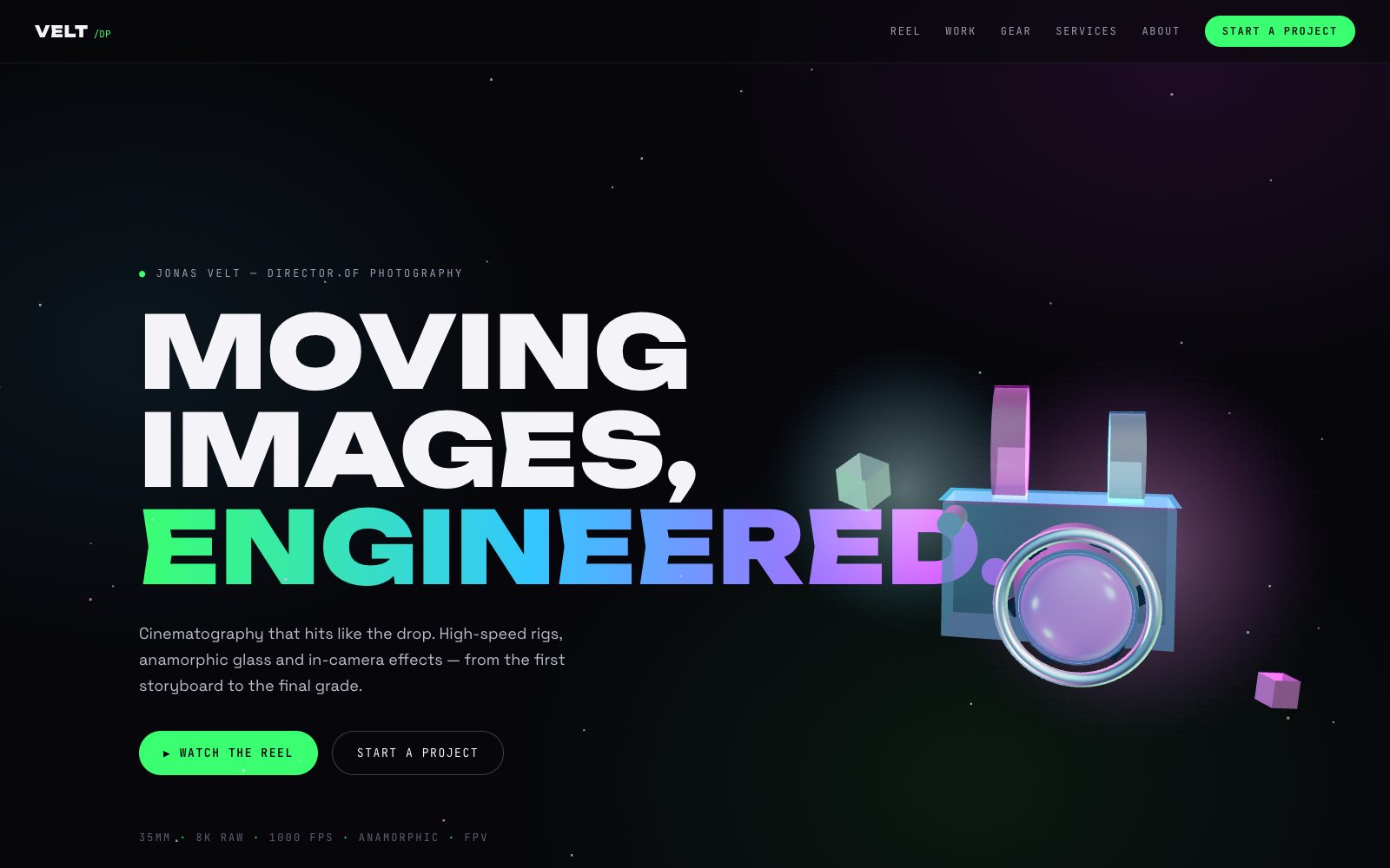 VELT — Moving images, engineered. VELT — Moving images, engineered.