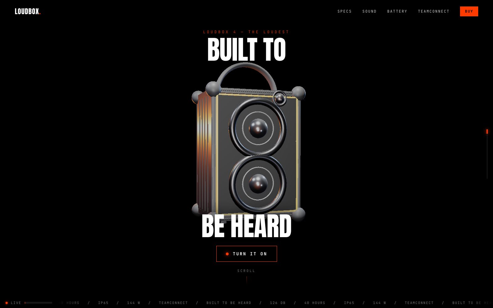 LOUDBOX 4 — Built to be heard. LOUDBOX 4 — Built to be heard.