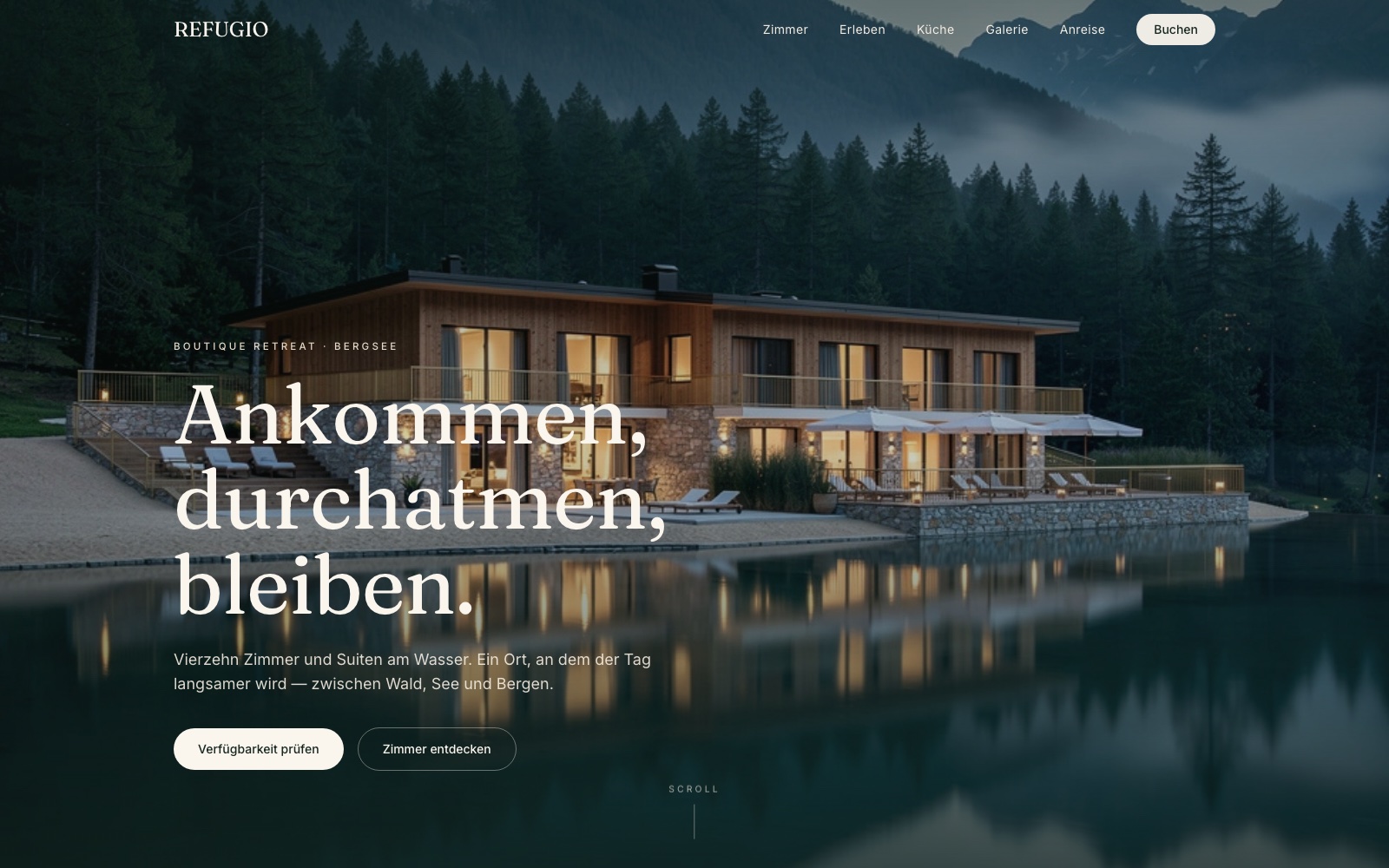 REFUGIO — Ankommen, durchatmen, bleiben. REFUGIO — Ankommen, durchatmen, bleiben.