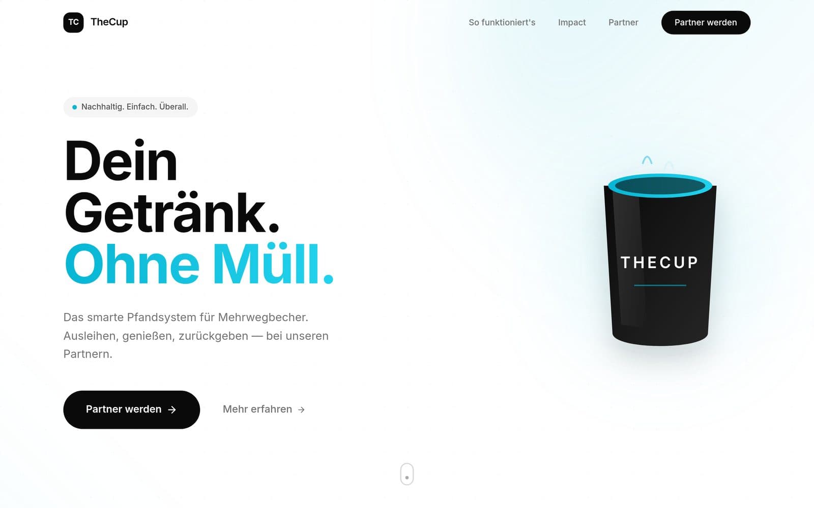 TheCup — Smart-Pfandsystem mit NFC