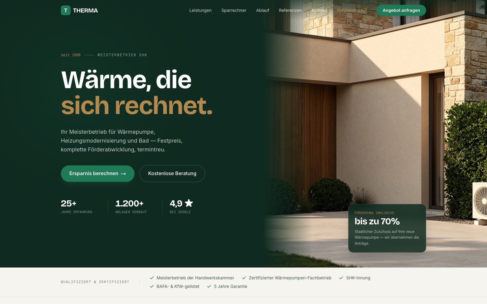 THERMA — Wärme, die sich rechnet. THERMA — Wärme, die sich rechnet.
